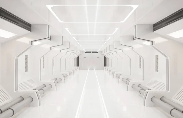 Елементи Візуалізації Цього Зображення Мебльовані Простір Білий Інтер Тунель Коридор — стокове фото