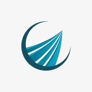 beyaz izole iş, teknoloji ve ekonomi logo vektör çizim