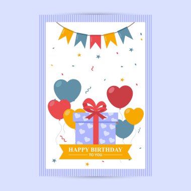 İyi ki doğdun flyer şablonu