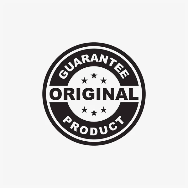 Original Product Guarantee Stamp Icon Template — Stock Vector