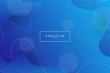 Akışkan açılış sayfası, mavi arka plan. Sıvı, sıvı, dalgalı, degrade, akan, dinamik şekil arka plan. Modaya uygun ve modern arka plan. Cool banner tasarım şablonu.