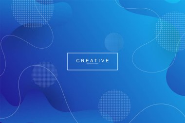 Akışkan açılış sayfası, mavi arka plan. Sıvı, sıvı, dalgalı, degrade, akan, dinamik şekil arka plan. Modaya uygun ve modern arka plan. Cool banner tasarım şablonu.