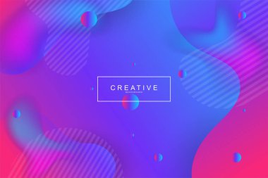 Akışkan açılış sayfası, mavi ve mor arka plan. Sıvı, sıvı, dalgalı, degrade, akan, dinamik şekil arka plan. Modaya uygun ve modern arka plan renkleri. Cool banner tasarım şablonu.