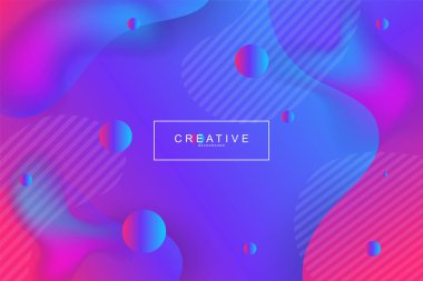 Akışkan açılış sayfası, mavi ve mor arka plan. Sıvı, sıvı, dalgalı, degrade, akan, dinamik şekil arka plan. Modaya uygun ve modern arka plan renkleri. Cool banner tasarım şablonu.