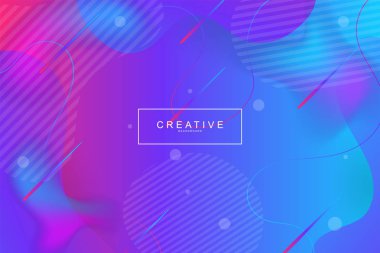 Akışkan açılış sayfası, mavi ve mor arka plan. Sıvı, sıvı, dalgalı, degrade, akan, dinamik şekil arka plan. Modaya uygun ve modern arka plan renkleri. Cool banner tasarım şablonu.