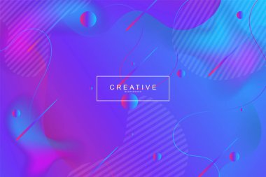 Akışkan açılış sayfası, mavi ve mor arka plan. Sıvı, sıvı, dalgalı, degrade, akan, dinamik şekil arka plan. Modaya uygun ve modern arka plan renkleri. Cool banner tasarım şablonu.