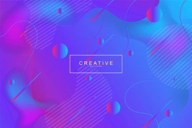 Akışkan açılış sayfası, mavi ve mor arka plan. Sıvı, sıvı, dalgalı, degrade, akan, dinamik şekil arka plan. Modaya uygun ve modern arka plan renkleri. Cool banner tasarım şablonu.