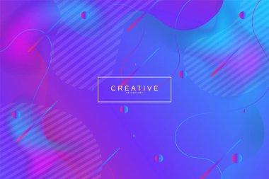 Akışkan açılış sayfası, mavi ve mor arka plan. Sıvı, sıvı, dalgalı, degrade, akan, dinamik şekil arka plan. Modaya uygun ve modern arka plan renkleri. Cool banner tasarım şablonu.