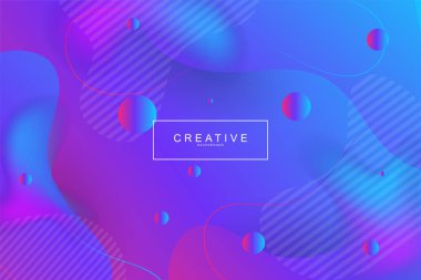 Akışkan açılış sayfası, mavi ve mor arka plan. Sıvı, sıvı, dalgalı, degrade, akan, dinamik şekil arka plan. Modaya uygun ve modern arka plan renkleri. Cool banner tasarım şablonu.