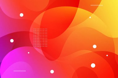 Turuncu, kırmızı ve pembe renklerde soyut dalgalı arka plan