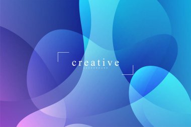 Akışkan açılış sayfası, mavi arka plan. Sıvı, sıvı, dalgalı, degrade, akan, dinamik şekil arka plan. Modaya uygun ve modern arka plan renkleri. Yaratıcı banner tasarım şablonu.