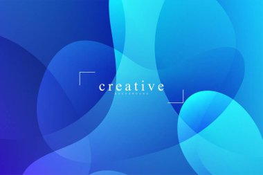 Akışkan açılış sayfası, mavi arka plan. Sıvı, sıvı, dalgalı, degrade, akan, dinamik şekil arka plan. Modaya uygun ve modern arka plan renkleri. Yaratıcı banner tasarım şablonu.