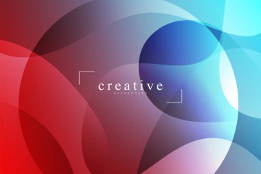 Akışkan açılış sayfası, mavi ve kırmızı arka plan. Sıvı, sıvı, dalgalı, degrade, akan, dinamik şekil arka plan. Modaya uygun ve modern arka plan renkleri. Yaratıcı banner tasarım şablonu.