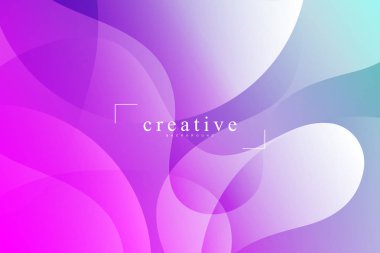 Akışkan açılış sayfası, mavi ve pembe arka plan. Sıvı, sıvı, dalgalı, degrade, akan, dinamik şekil arka plan. Modaya uygun ve modern arka plan renkleri. Yaratıcı banner tasarım şablonu.