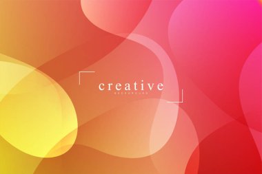 Akışkan açılış sayfası, pembe ve sarı arka plan. Sıvı, sıvı, dalgalı, degrade, akan, dinamik şekil arka plan. Modaya uygun ve modern arka plan renkleri. Yaratıcı banner tasarım şablonu.