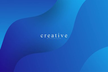 Akışkan açılış sayfası, mavi arka plan. Sıvı, sıvı, dalgalı, degrade, akan, dinamik şekil arka plan. Modaya uygun ve modern arka plan renkleri. Yaratıcı banner tasarım şablonu.