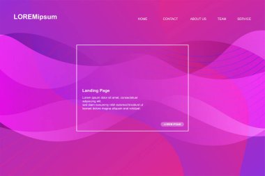 Açılış sayfası, pembe arka plan. Sıvı, sıvı, dalgalı, degrade, akan, dinamik şekil arka plan. Modaya uygun ve modern arka plan renkleri. Yaratıcı banner tasarım şablonu.