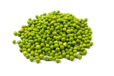 Beyaz arka plan, beyaz bir arka plan üzerinde izole yatan bezelye