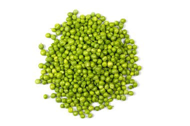 Beyaz arka plan, beyaz bir arka plan üzerinde izole yatan bezelye