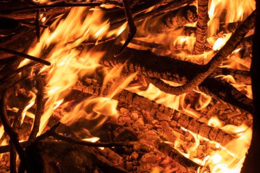 Ahşap Isıtma kavramı yanan odun