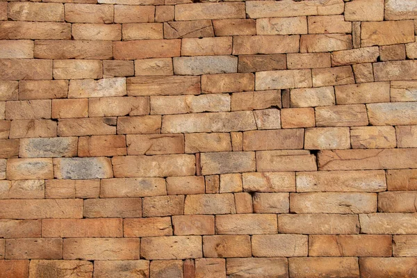 Texture of the old masonry walls made of natural stones and bricks