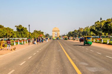 Yeni Delhi, Hindistan - Şubat , 2019. Hindistan Kapısı bir savaş notudur.