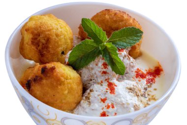Dahi Bhalla Hint lezzetli sokak yemekleri, dahi Vada.