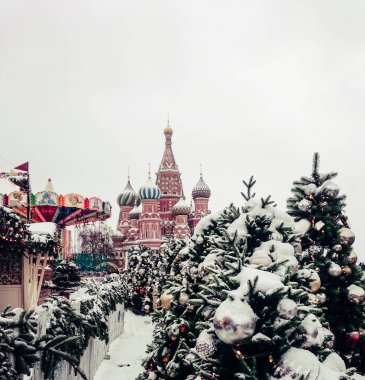 Tatil Kızıl Meydan Moscowrussia, Moskova, 01.02.2019 içinde