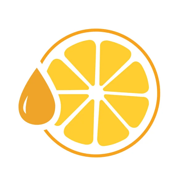图标橙汁例证向量查出在白色背景 — 图库矢量图片