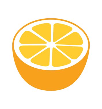 Beyaz arka plan üzerinde izole turuncu simge vektör çizim eps10