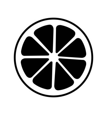 Beyaz arka plan üzerinde izole turuncu simge illüstrasyon vektör