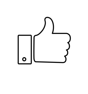 Simge vektör çizim üzerinde beyaz izole gibi anahat 