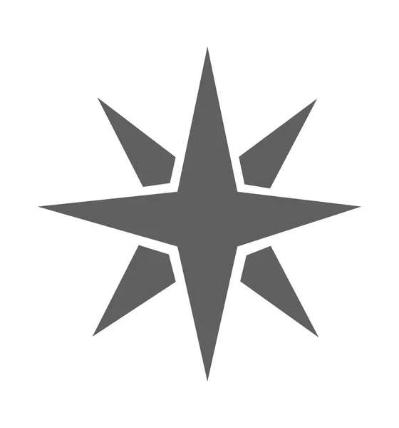 Ícone estrela vetor plano isolado no branco —  Vetores de Stock