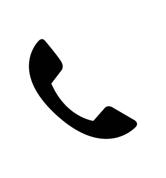 Símbolo de ícone de chamada de telefone isolado na ilustração do vetor branco — Vetor de Stock