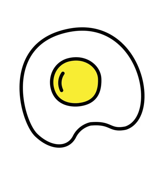Icono Línea Huevo Frito Simple Ilustración Vectorial Para Web Aplicación — Vector de stock