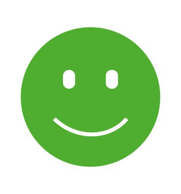 Mutlu yüz simgesi simgesi web sitesi ve mobil uygulaması vektör çizim için 