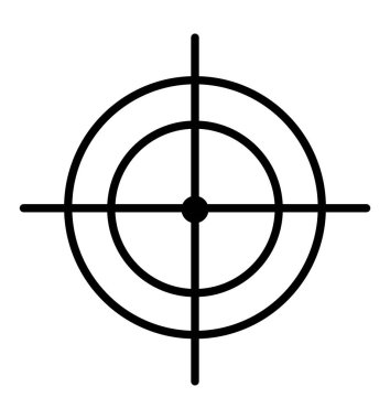 Focus  icon symbol vector illustration isolated on white