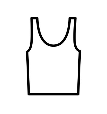 Beyaz arka plan üzerinde izole fanila simge çizgi vektör