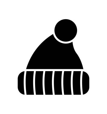 Kış şapka kutsal kişilerin resmi üstünde beyaz arka plan izole vektör çizim 