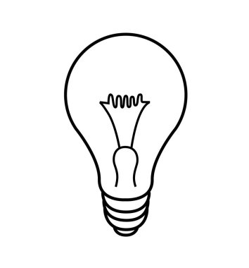 Işık lamba simge vektör işareti vektör çizim için web ve üzerinde beyaz izole hareket eden 