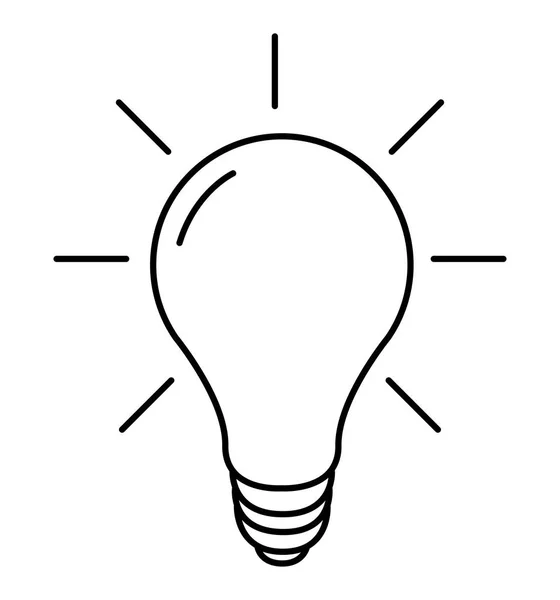 Fénycsöves vészvilágító lámpatest sor ikon vektor elszigetelt fehér háttér ötlet jel, megoldás koncepció — Stock Vector