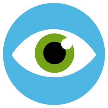 Vektör Göz Simgesi beyaz arka planda izole