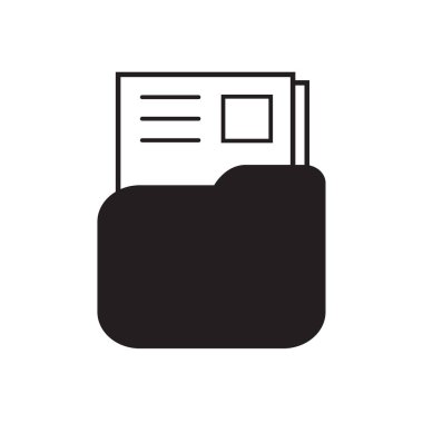 damga ve metin yalıtılmış vektör illüstrasyon ile klasör. Klasör a