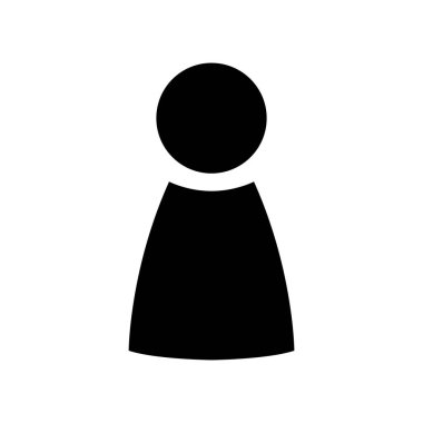 Web için izole edilmiş kullanıcı avatar profil sembolü