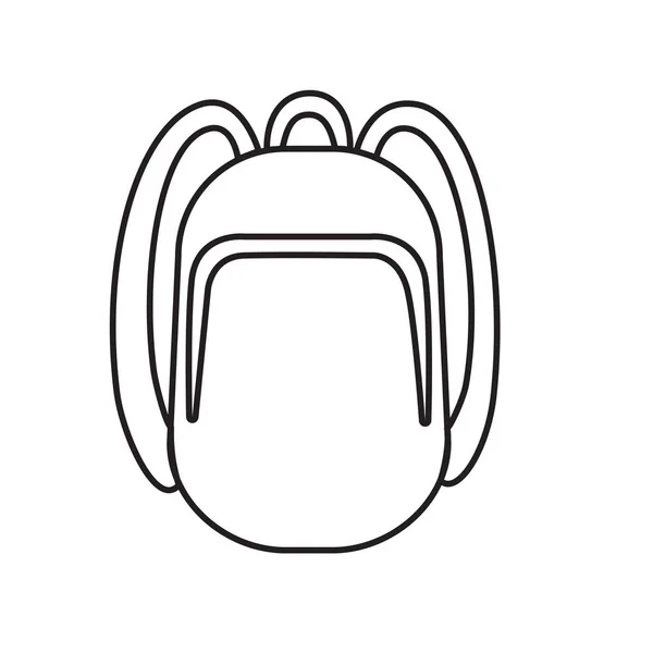 Mochila icono carrera símbolo diseño vector ilustración — Archivo Imágenes Vectoriales