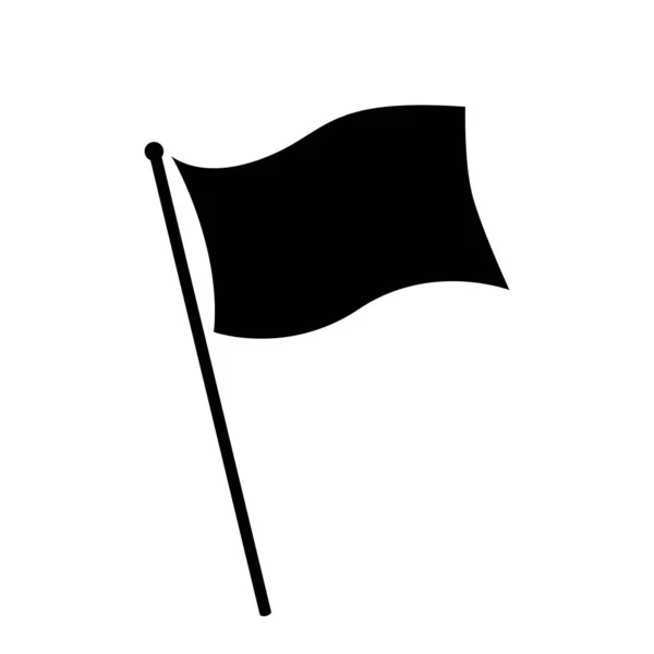 Drapeau icône signe signifiant vecteur isolé sur fond blanc — Image vectorielle