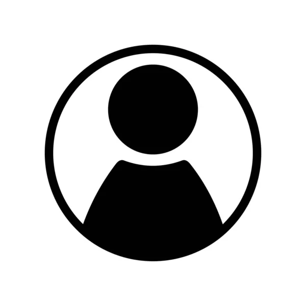 Usuario hombre avatar icono perfil símbolo aislado para web — Vector de stock