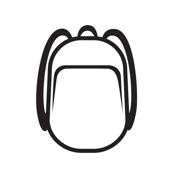 Ilustração do vetor do projeto do símbolo do ícone da mochila — Vetor de Stock