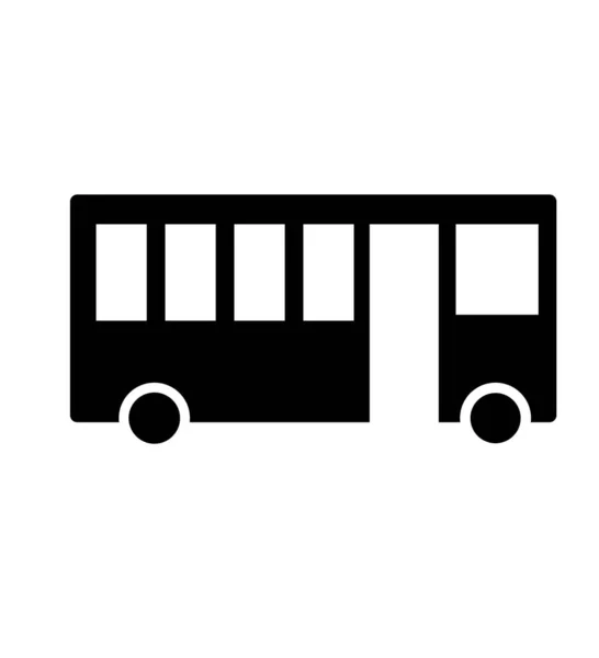 Pictogramme d'illustration d'icône vectorielle de bus isolé sur blanc — Image vectorielle