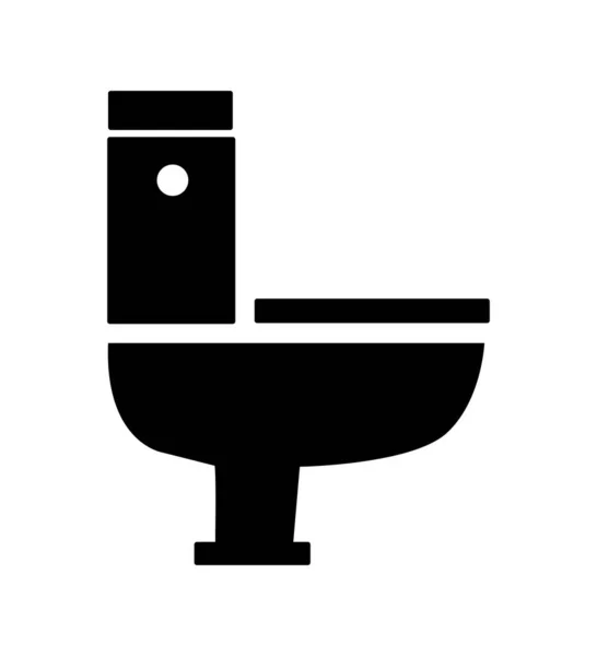 Tuvalet ikonu çizimi beyaz arkaplan üzerinde izole edilmiş. — Stok Vektör